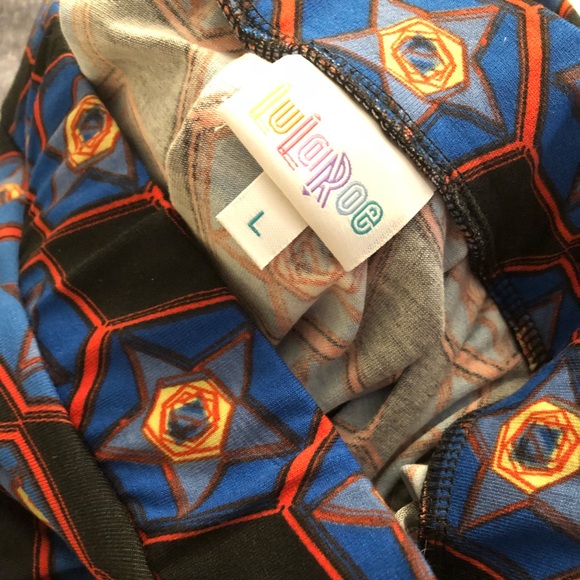 Lularoe Solid Blue GiGi Madison skirt Large bundle - Picture 4 of 8